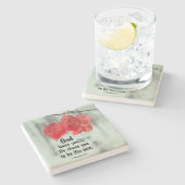 Dessous-de-verre En Pierre 1 Thessaloniciens 1:4 Dieu t'aime... Il t'a choisi (Côté)