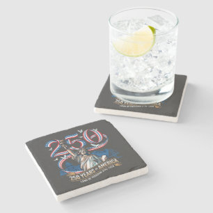 Dessous-de-verre En Pierre 250 Ans Anniversaire Amérique 1776 2026