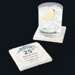 Dessous-de-verre En Pierre 25e Wedding Anniversary Custom Names and Year<br><div class="desc">Un anniversaire Mariage, des noms personnalisés et un Dessous de verre de pierre de l'année est un cadeau personnalisé et significatif qui commémorera l'amour et l'engagement d'un couple. Il présente généralement les noms du couple et les années de mariage, élégamment exposé sur un dessous de verre en pierre durable. Cette...</div>