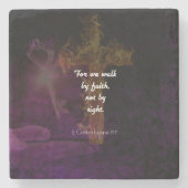 Dessous-de-verre En Pierre 2 Corinthians 5:7 (Devant)