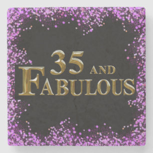 Dessous-de-verre En Pierre 35e anniversaire
