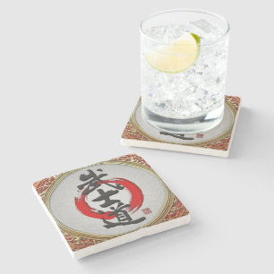 Dessous-de-verre En Pierre [410] Calligraphie japonaise - Bushido