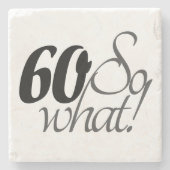 Dessous-de-verre En Pierre 60 donc ce que Drôle cite 60e Anniversaire (Devant)