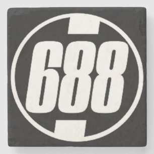 Dessous-de-verre En Pierre 688, Midtown Atlanta Marble Stone Dessous de verre