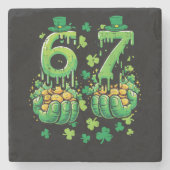 Dessous-de-verre En Pierre 6 7 St Patricks Day (Devant)