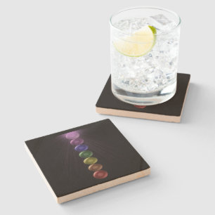 Dessous-de-verre En Pierre 7 dispositifs d'enduction de boissons de carré de