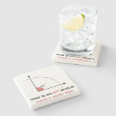 Dessous-de-verre En Pierre 89 degrés angle drôle mathématique science perfect (Côté)