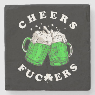 Dessous-de-verre En Pierre À votre santé Saint-Patrick Bière Drôle