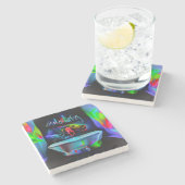 Dessous-de-verre En Pierre Ablutophobie 2 (Côté)