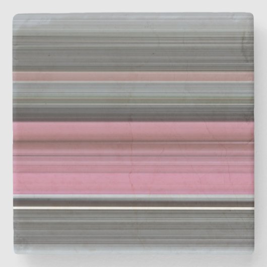 Dessous-de-verre En Pierre Abstract #1: Rose et grey (Devant)