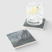 Dessous-de-verre En Pierre Abstract _dark coaster (Côté)
