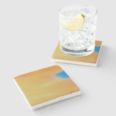 Dessous-de-verre En Pierre Abstrait (Côté)