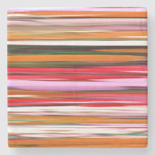 Dessous-de-verre En Pierre Abstrait #2 : Orange blur (Devant)