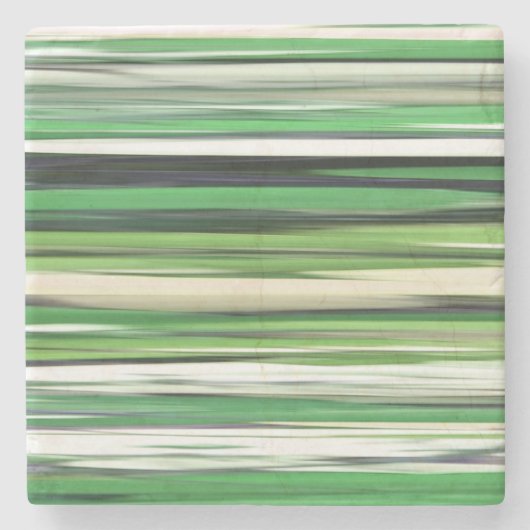 Dessous-de-verre En Pierre Abstrait n° 2 : Flou vert (Devant)