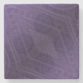 Dessous-de-verre En Pierre Acceptation | Médaillons de méditation violette (Devant)