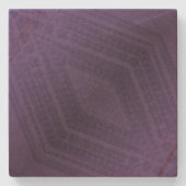 Dessous-de-verre En Pierre Acceptation | Motif Boho violet écectique (Devant)