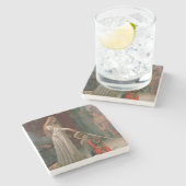 Dessous-de-verre En Pierre Accolade (par Edmond Blair Leighton) (Côté)