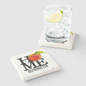 Dessous-de-verre En Pierre ACCUEIL Alpharetta Géorgie (Côté)