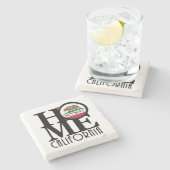 Dessous-de-verre En Pierre ACCUEIL Brookdale Californie (Côté)