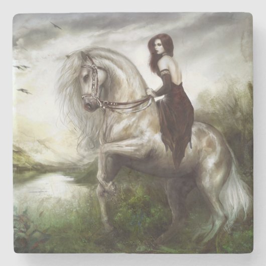 Dessous-de-verre En Pierre Accueil de matin (Devant)