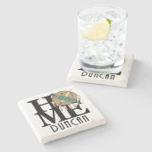 Dessous-de-verre En Pierre ACCUEIL Duncan Oklahoma (Côté)