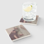 Dessous-de-verre En Pierre Accueil (Père et Fils) (Côté)