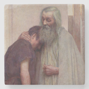 Dessous-de-verre En Pierre Accueil (Père et Fils)