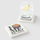 Dessous-de-verre En Pierre ACCUEIL Phoenix Arizona (Côté)