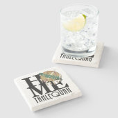 Dessous-de-verre En Pierre ACCUEIL Tahlequah Oklahoma (Côté)