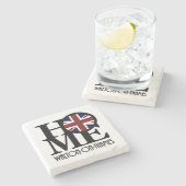 Dessous-de-verre En Pierre ACCUEIL Walton-On-Thames (Côté)