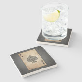 Dessous-de-verre En Pierre Ace of spades (Côté)