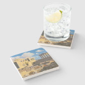 Dessous-de-verre En Pierre Acropole (Côté)