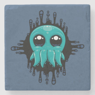 Dessous-de-verre En Pierre Adorable Enky Baby Octopus Friend