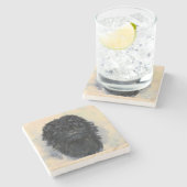 Dessous-de-verre En Pierre Affenpinscher (Côté)