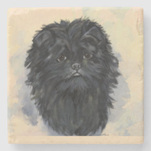Dessous-de-verre En Pierre Affenpinscher