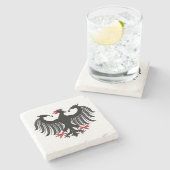 Dessous-de-verre En Pierre Aigle allemand (Côté)