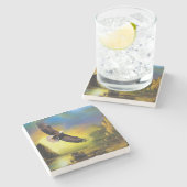 Dessous-de-verre En Pierre Aigle de Bald (Côté)