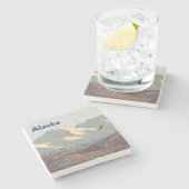 Dessous-de-verre En Pierre Aigle d'hiver (Côté)