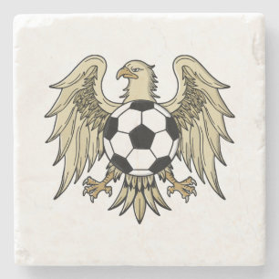 Dessous-de-verre En Pierre Aigle du blason d'héritage allemand