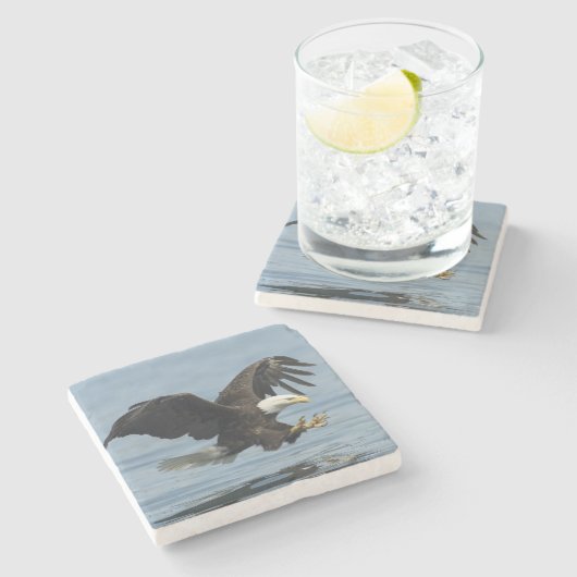 Dessous-de-verre En Pierre Aigle en approche (Côté)