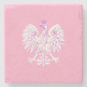 Dessous-de-verre En Pierre Aigle polonais (Devant)