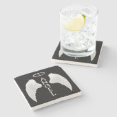 Dessous-de-verre En Pierre Ailes anges (Côté)