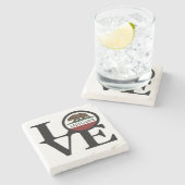 Dessous-de-verre En Pierre AIMER LA Californie (Côté)