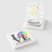 Dessous-de-verre En Pierre AIMER Mon Polydactyle (Côté)