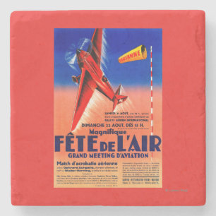 Dessous-de-verre En Pierre Airshow comportant le courrier promotionnel de