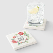 Dessous-de-verre En Pierre AJOUTER Année de naissance Âge Cadeau d'anniversai (Côté)