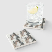 Dessous-de-verre En Pierre Ajouter couple photo merisier marié ajouter date a (Côté)