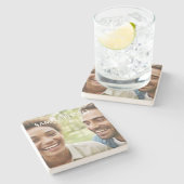 Dessous-de-verre En Pierre Ajouter votre photo (Côté)