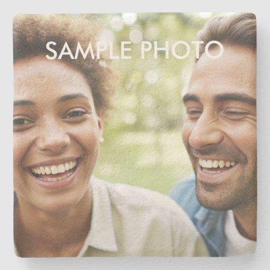 Dessous-de-verre En Pierre Ajouter votre photo (Devant)