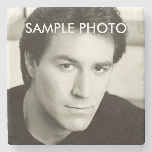 Dessous-de-verre En Pierre Ajouter votre photo 2.0 (Devant)